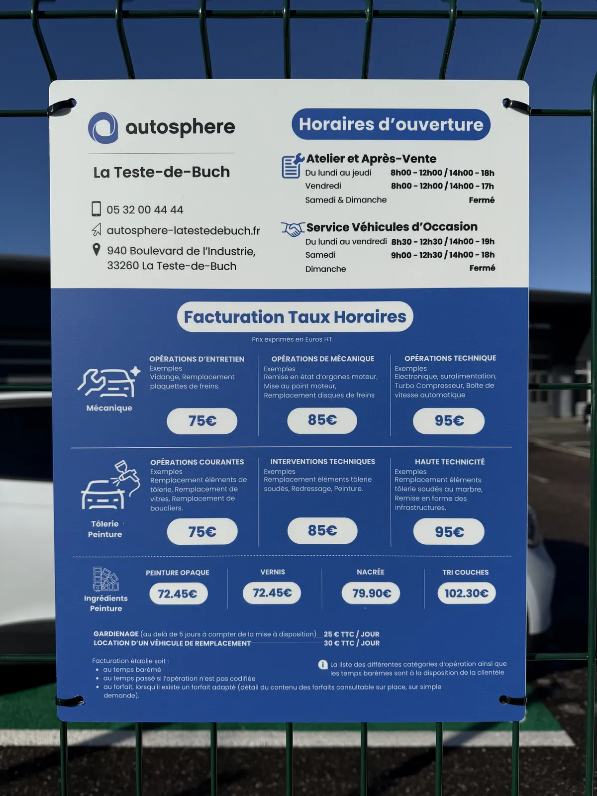 Panneau d’information automobile
