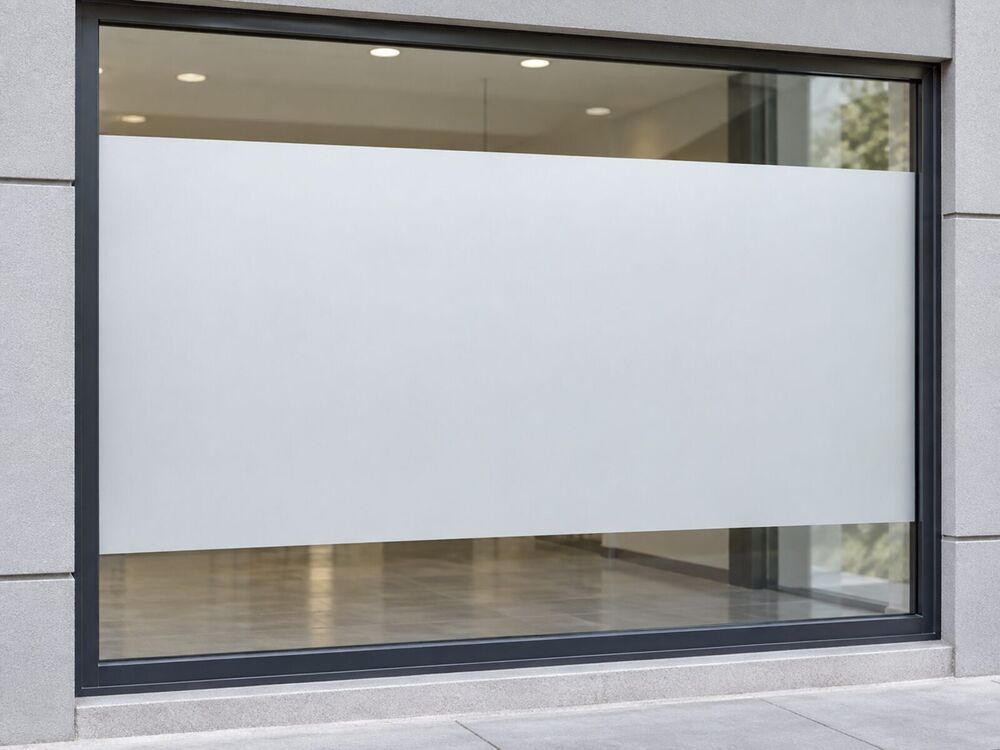 Adhésif vitrine